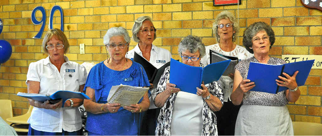 The QCWA choir entertains the guests at the celebrations at the weekend. The QCWA choir entertains the guests at the celebrations at the weekend.